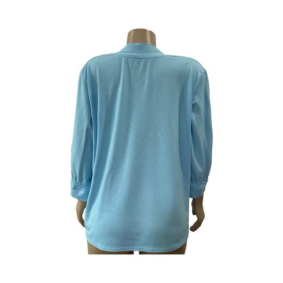 Light Blue Women's Cardigan - Picture 4 of 7